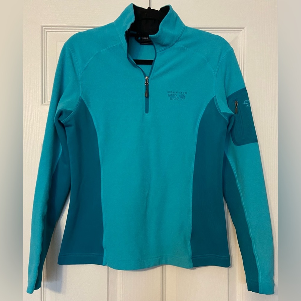 Mountain Hardwear women’s teal size Medium 1/4 zip fleece